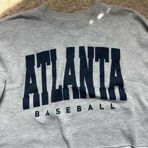 Atlanta Braves Cropped Sweater